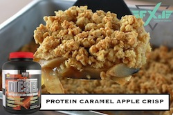 protein caramel apple crisp summary